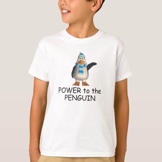 T-SHIRT Power zum Pinguin (Vorderseite)