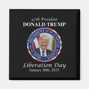 T-Shirt Präsident Donald Trump Li zum Tag der Befr Magnet