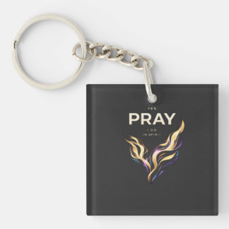T-Shirt PRAY IN SPIRIT – Abstrakte Energie Glaube  Schlüsselanhänger