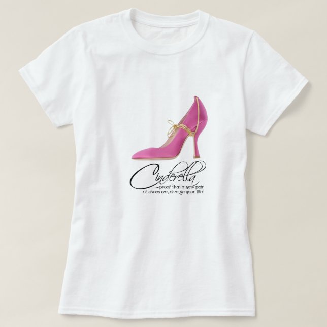 T - Shirt Princess Aschenputtel Zitat (Design vorne)