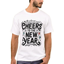 T-Shirt Prost Neujahr Happy New Year 2026