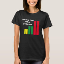 T - Shirt pumpen das Volumen auf