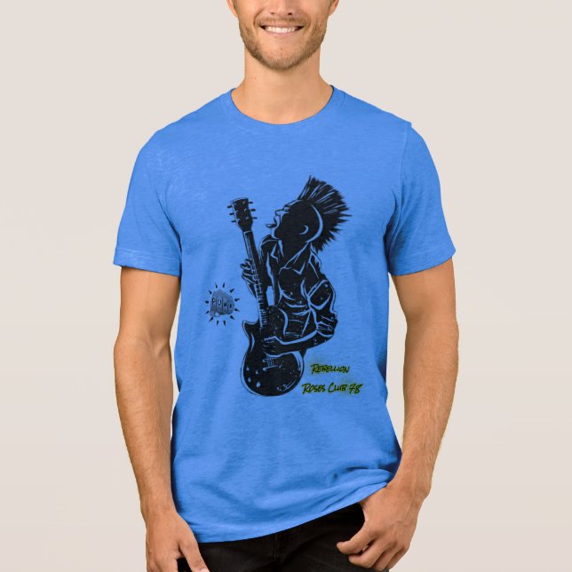 T-Shirt Punk RebellionRosesClub78  Tri-Blend Shirt (Vorderseite)