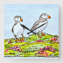 T-Shirt Quadratische Wanduhr