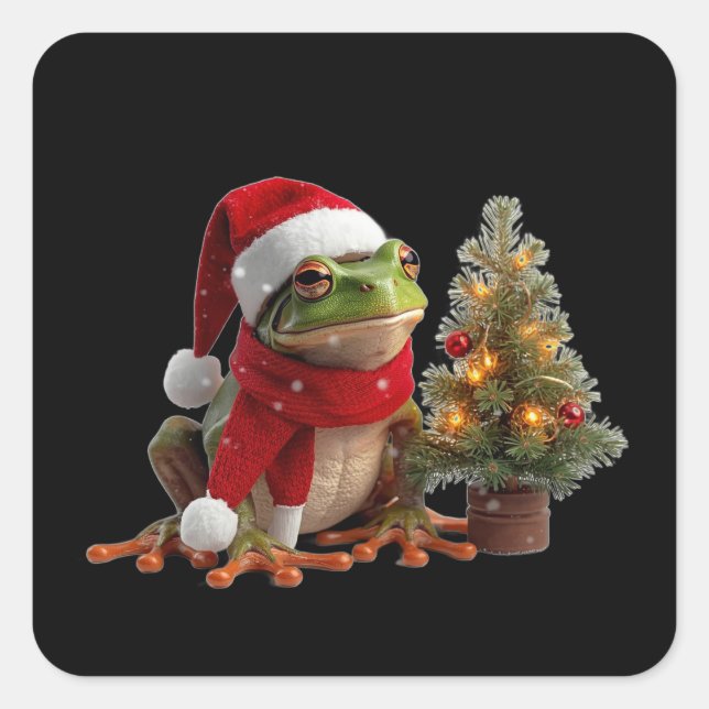 T-Shirt Quadratischer Aufkleber (Vorderseite)