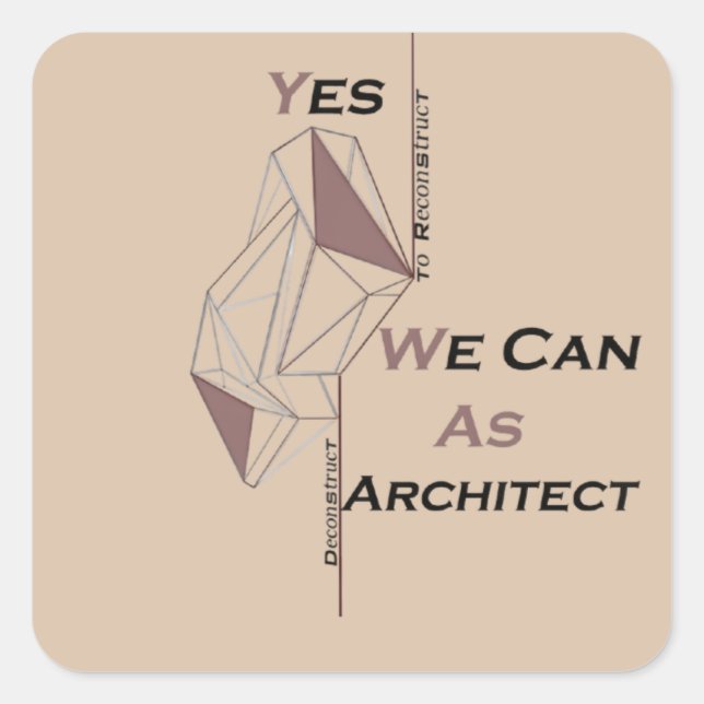 T - Shirt Quadratischer Aufkleber (Vorderseite)