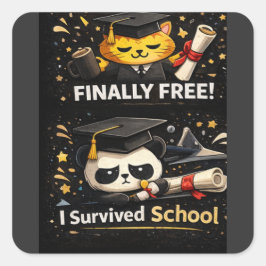 T-Shirt Quadratischer Aufkleber