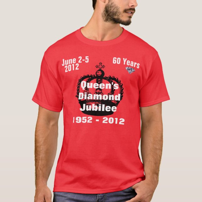 T - Shirt Queens Diamond Jubilee 1952-2012 (Vorderseite)