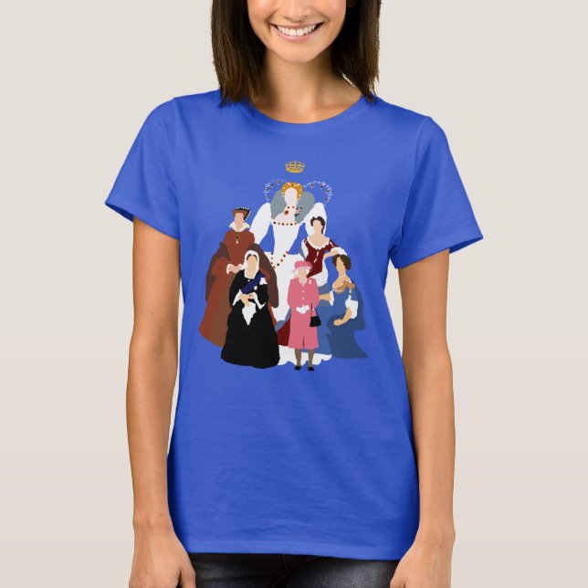 T - Shirt Queens von England (Vorderseite)