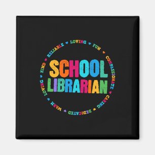 T-Shirt-Rainbow-Bibliothek-Eleganz Magnet