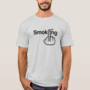 T - Shirt Rauchen Gedreht