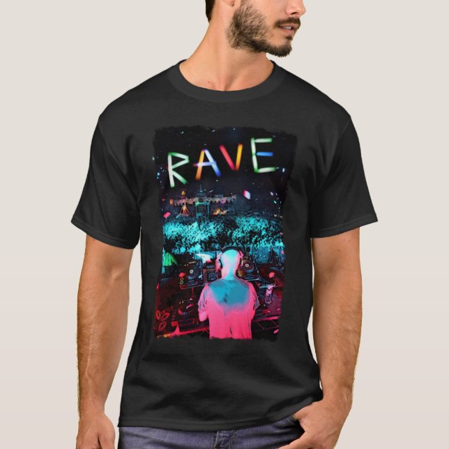 T-shirt Rave psychedelic (Vorderseite)