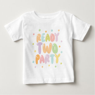 T-Shirt 'Ready Two Party Girl' zum 2. Geburtstag