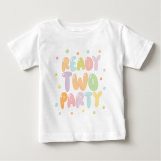 T-Shirt 'Ready Two Party Girl' zum 2. Geburtstag