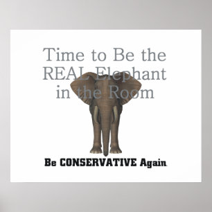 T-SHIRT Real Elephant Poster