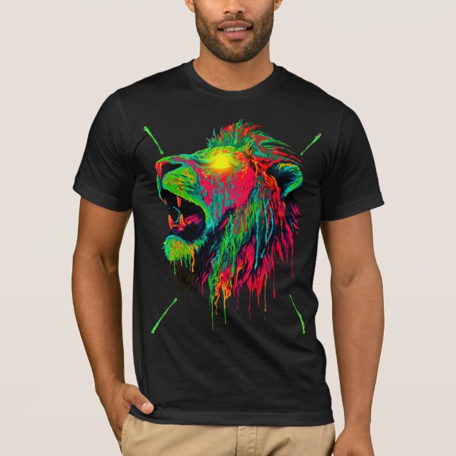 T-Shirt-Rebell-Löwe  T-Shirt (Vorderseite)