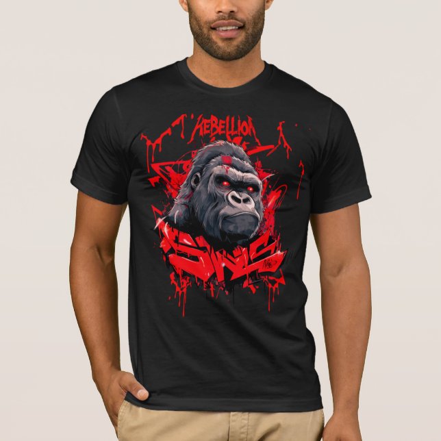T-Shirt Rebellion78  Graffiti Gorilla  (Vorderseite)
