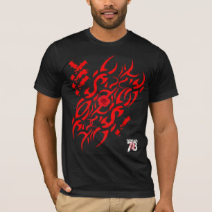 T-Shirt Rebellion78 Rose tribal 