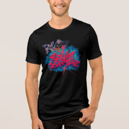 T-Shirt Rebellion 78 Graffiti-Stil Tri-Blend Shirt