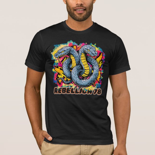 T-Shirt Rebellion Schlangen  (Vorderseite)