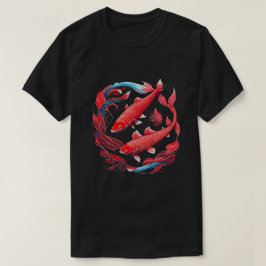 T - Shirt Red Koi Fish