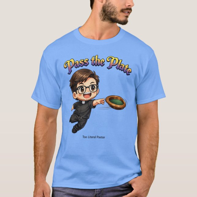 T-Shirt 'Reich die Platte weiter' (Vorderseite)