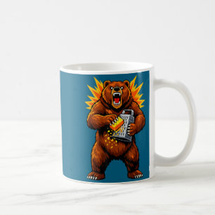 T-Shirt Retro Bär reibt Käse Humor Kaffeetasse