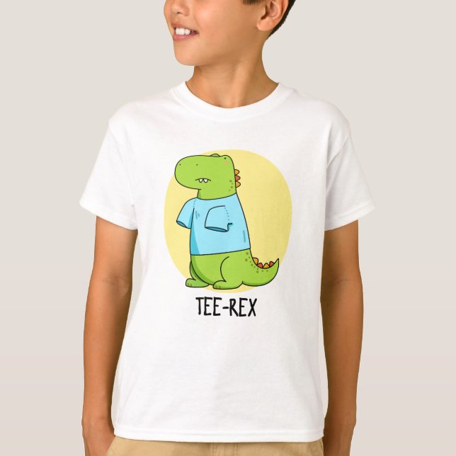T-Shirt Rex Funny TShirt TRex Dinosaur Pun (Vorderseite)