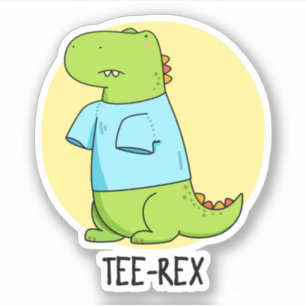 T-Shirt Rex Funny TShirt TRex Dinosaur Pun Aufkleber