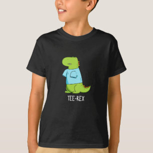 T-Shirt Rex Funny TShirt TRex Dinosaur Pun Dark BG