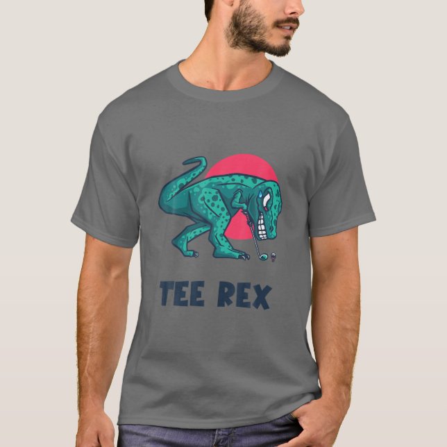 T-Shirt Rex Golf spielen - Golfspielen Rex Golf T- (Vorderseite)