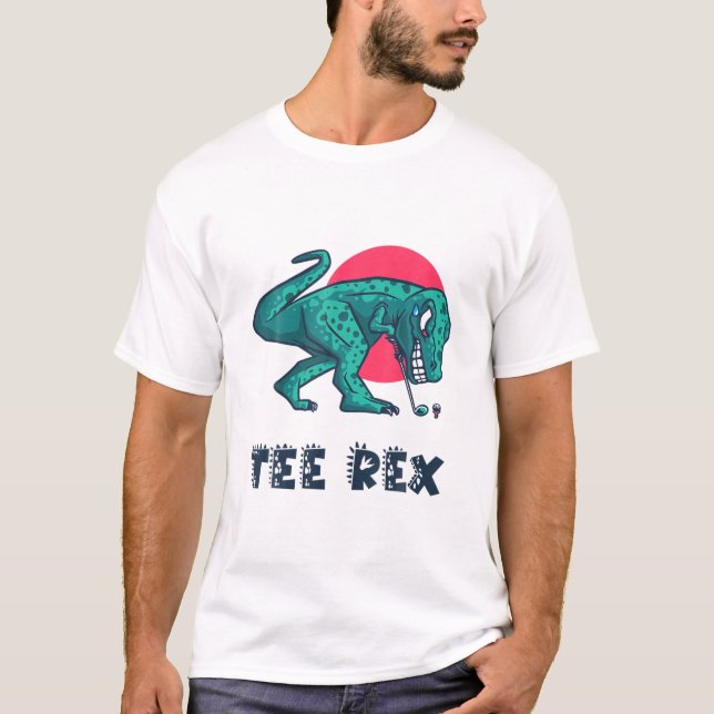 T-Shirt Rex Golfing Rex Dinosaur Pun Golf T Rex Di (Vorderseite)