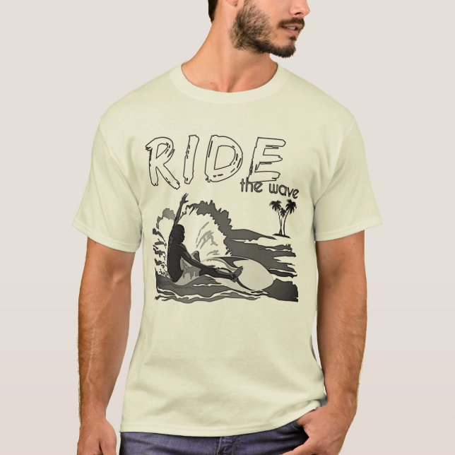 T - Shirt "Ride the Wave" (Vorderseite)