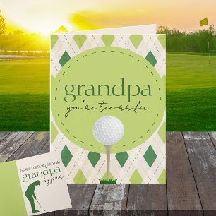 T-Shirt-Rific Personalisierte Raute Golf Faltenges Karte