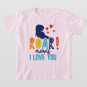 T - Shirt ROAR mit Liebe - T-Shirt Dino Kids