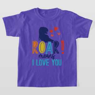 T - Shirt ROAR mit Liebe - T-Shirt Dino Kids