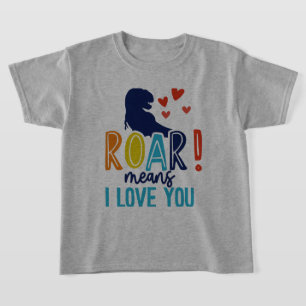 T - Shirt ROAR mit Liebe - T-Shirt Dino Kids