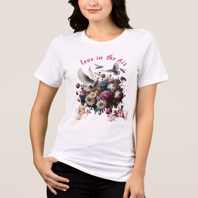 T-Shirt Romantisch  Tri-Blend Shirt (Vorderseite)