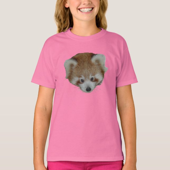 T Shirt - roter Pandavorsprung (Vorderseite)
