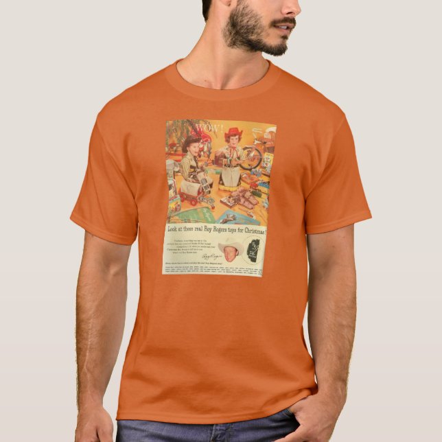 T - Shirt Roy Rogers spielt Anzeige 1958 (Vorderseite)