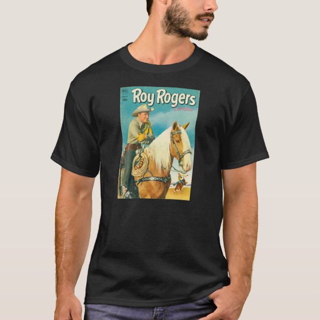 T - Shirt ROY ROGERS u. LÖSEN Comic-Bucheinband (Vorderseite)