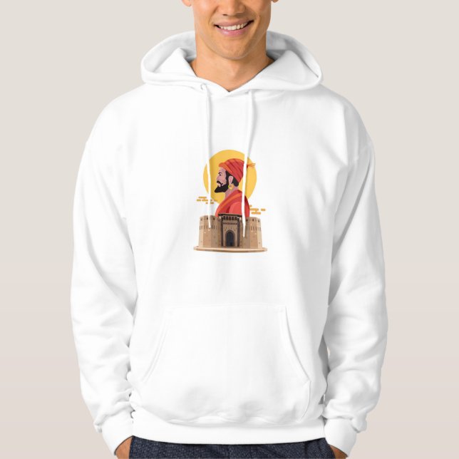 T - Shirt, Royal Essence: Chhatrapati Shivaji Maha Hoodie (Vorderseite)