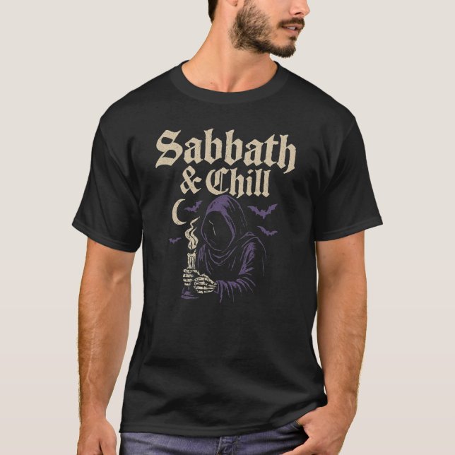 T - Shirt Sabbat und Chill - (Vorderseite)