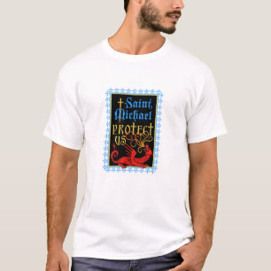 T-Shirt Saint Michael beschütze uns
