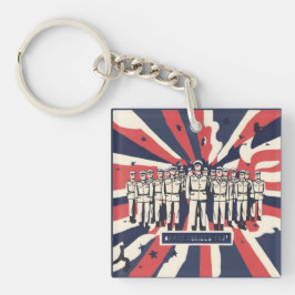 T - Shirt "Salute to Service: Happy Armed Forces D Schlüsselanhänger