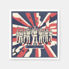 T - Shirt "Salute to Service: Happy Armed Forces D Serviette