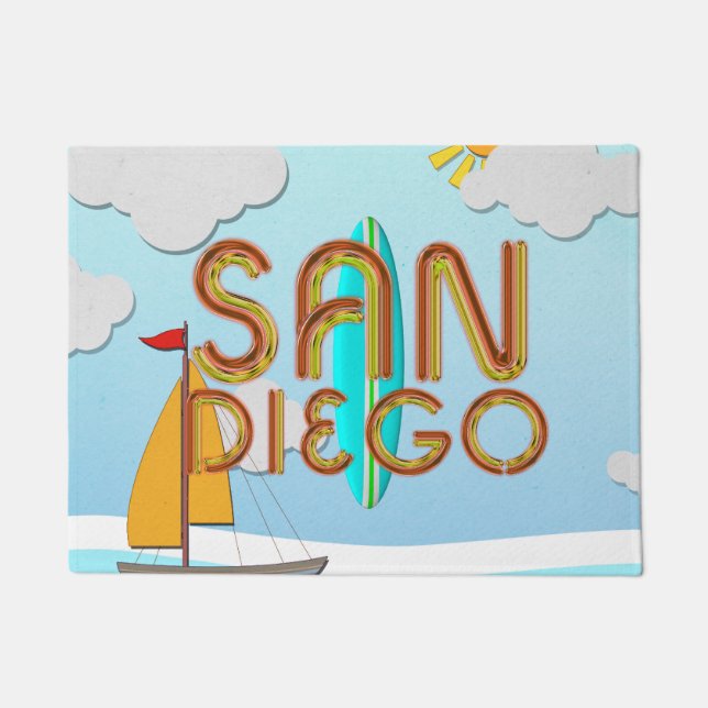 T-SHIRT San Diego Fußmatte (Vorderseite)