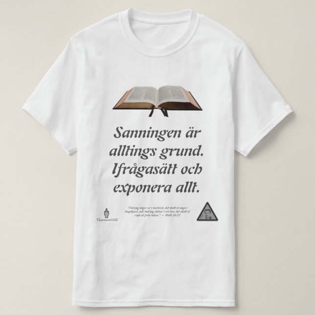 T-shirt — Sanningen (Design vorne)