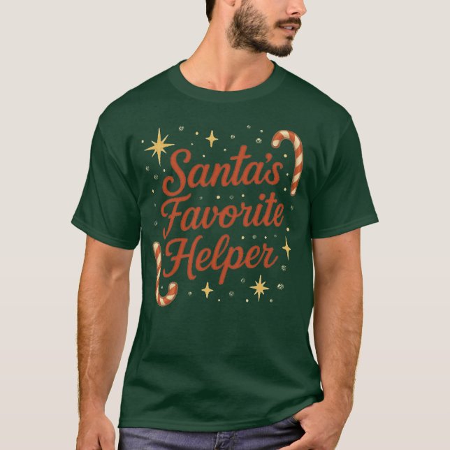T-Shirt Santa’s Favorite Helper (Vorderseite)