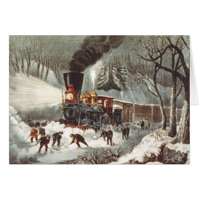 T-SHIRT-Schneezug (Vorderseite (Horizontal))